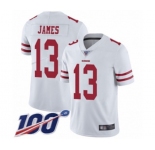 Men's San Francisco 49ers #13 Richie James White Vapor Untouchable Limited Player 100th Season Football Jersey