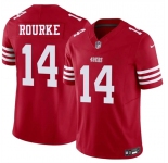 Men's San Francisco 49ers #14 Kurtis Rourke Red 2026 F.U.S.E. Vapor Untouchable Limited Football Stitched Jersey