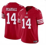 Men's San Francisco 49ers #14 Ricky Pearsall Red 2024 Draft F.U.S.E. Vapor Untouchable Limited Football Stitched Jersey