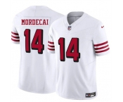 Men's San Francisco 49ers #14 Tanner Mordecai New White 2025 F.U.S.E. Vapor Untouchable Limited Football Stitched Jersey