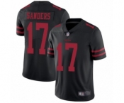 Men's San Francisco 49ers #17 Emmanuel Sanders Black Vapor Untouchable Limited Player Football Jersey