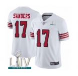 Men's San Francisco 49ers #17 Emmanuel Sanders Limited White Rush Vapor Untouchable Super Bowl LIV Bound Football Jersey