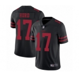 Men's San Francisco 49ers #17 Jalen Hurd Black Vapor Untouchable Limited Player Football Jersey