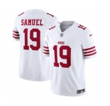 Men's San Francisco 49ers #19 Deebo Samuel White 2023 F.U.S.E. Vapor Untouchable Limited Stitched Football Jersey