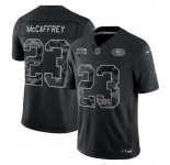 Men's San Francisco 49ers #23 Christian McCaffrey Black 2026 F.U.S.E. Salute to Service Limited Stitched Football Jersey