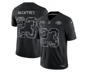 Men's San Francisco 49ers #23 Christian McCaffrey Black 2026 F.U.S.E. Salute to Service Limited Stitched Football Jersey