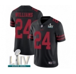 Men's San Francisco 49ers #24 K'Waun Williams Black Alternate Vapor Untouchable Limited Player Super Bowl LIV Bound Football Jersey