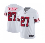 Men's San Francisco 49ers #27 Adrian Colbert Limited White Rush Vapor Untouchable Football Jersey