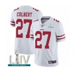 Men's San Francisco 49ers #27 Adrian Colbert White Vapor Untouchable Limited Player Super Bowl LIV Bound Football Jersey