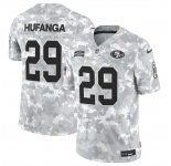 Men's San Francisco 49ers #29 Talanoa Hufanga 2024 F.U.S.E Arctic Camo Salute To Service Limited Stitched Football Jersey