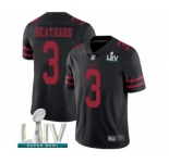 Men's San Francisco 49ers #3 C. J. Beathard Black Alternate Vapor Untouchable Limited Player Super Bowl LIV Bound Football Jersey