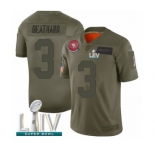 Men's San Francisco 49ers #3 C. J. Beathard Limited Olive 2019 Salute to Service Super Bowl LIV Bound Football Jersey