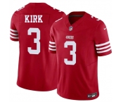 Men's San Francisco 49ers #3 Christian Kirk Red 2026 F.U.S.E. Vapor Untouchable Limited Football Stitched Jersey