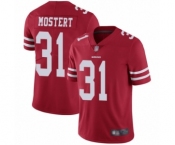 Men's San Francisco 49ers #31 Raheem Mostert Red Team Color Vapor Untouchable Limited Player Football Jersey