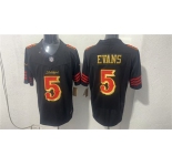 Men's San Francisco 49ers #5 Mike Evans Black Gold 2026 F.U.S.E. “Rivalries” Vapor Limited Football Stitched Jersey