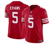 Men's San Francisco 49ers #5 Mike Evans Red 2026 F.U.S.E. Vapor Untouchable Limited Football Stitched Jersey