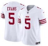 Men's San Francisco 49ers #5 Mike Evans White 2026 F.U.S.E. Vapor Untouchable Limited Football Stitched Jersey