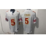 Men's San Francisco 49ers #5 Mike Evans White Gold 2026 F.U.S.E. “Rivalries†Vapor Limited Football Stitched Jersey