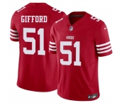 Men's San Francisco 49ers #51 Luke Gifford Red 2026 F.U.S.E. Vapor Untouchable Limited Football Stitched Jersey