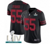 Men's San Francisco 49ers #55 Dee Ford Black Alternate Vapor Untouchable Limited Player Super Bowl LIV Bound Football Jersey