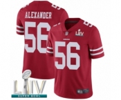 Men's San Francisco 49ers #56 Kwon Alexander Red Team Color Vapor Untouchable Limited Player Super Bowl LIV Bound Football Jersey