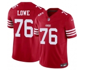 Men's San Francisco 49ers #76 Vederian Lowe Red 2026 F.U.S.E. Vapor Untouchable Limited Football Stitched Jersey