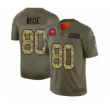 Men's San Francisco 49ers #80 Jerry Rice 2019 Olive Camo Salute to Service Limited Jersey