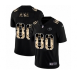 Men's San Francisco 49ers #80 Jerry Rice Limited Black Statue of Liberty Football Jersey