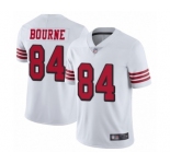 Men's San Francisco 49ers #84 Kendrick Bourne Limited White Rush Vapor Untouchable Football Jersey