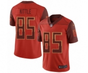 Men's San Francisco 49ers #85 George Kittle Limited Red City Edition Football Jersey