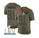 Men's San Francisco 49ers #91 Arik Armstead Limited Olive 2019 Salute to Service Super Bowl LIV Bound Football Jersey