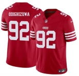 Men's San Francisco 49ers #92 Osa Odighizuwa Red 2026 F.U.S.E. Vapor Untouchable Limited Football Stitched Jersey