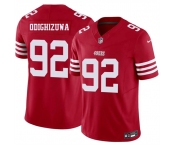 Men's San Francisco 49ers #92 Osa Odighizuwa Red 2026 F.U.S.E. Vapor Untouchable Limited Football Stitched Jersey