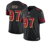 Men's San Francisco 49ers #97 Nick Bosa Black 2025 F.U.S.E. “Rivalries” Vapor Limited Football Stitched Jersey