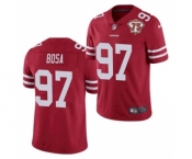 Men's San Francisco 49ers #97 Nick Bosa Red 2021 75th Anniversary Vapor Untouchable Limited Stitched Football Jersey