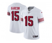 Nike San Francisco 49ers #15 Pierre Garcon White Rush Men Stitched NFL Vapor Untouchable Limited Jersey