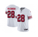 Nike San Francisco 49ers #28 Jerick McKinnon White Rush Men Stitched NFL Vapor Untouchable Limited Jersey