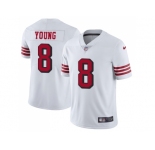 Nike San Francisco 49ers #8 Steve Young White Rush Men Stitched NFL Vapor Untouchable Limited Jersey