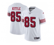 Nike San Francisco 49ers #85 George Kittle White Rush Men Stitched NFL Vapor Untouchable Limited Jersey