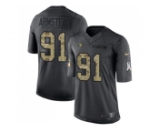Nike San Francisco 49ers #91 Arik Armstead Anthracite Men's Stitched NFL Limited 2016 Salute to Service Jersey