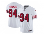 Nike San Francisco 49ers #94 Solomon Thomas White Rush Men Stitched NFL Vapor Untouchable Limited Jersey