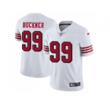 Nike San Francisco 49ers #99 DeForest Buckner White Rush Men Stitched NFL Vapor Untouchable Limited Jersey
