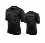 San Francisco 49ers #25 Richard Sherman Black 2020 Salute To Service Limited Jersey