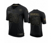 San Francisco 49ers #60 Daniel Brunskill Black 2020 Salute To Service Limited Jersey