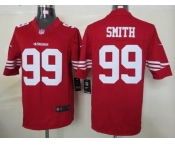 nike nfl jerseys san francisco 49ers #99 smith red[nike limited]