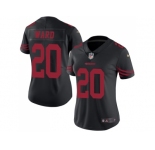 Women Nike San Francisco 49ers #20 Jimmie Ward Black Stitched NFL Limited Rush Jersey