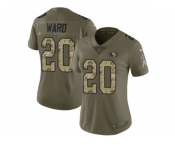 Women Nike San Francisco 49ers #20 Jimmie Ward Olive Camo Stitched NFL Limited 2017 Salute to Service Jersey