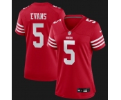 Women San Francisco 49ers #5 Mike Evans Red 2026 Vapor Untouchable Limited Stitched Football Jersey