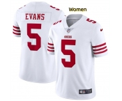 Women San Francisco 49ers #5 Mike Evans White 2026 Vapor Untouchable Limited Stitched Football Jersey
