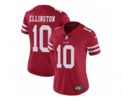 Women's Nike San Francisco 49ers #10 Bruce Ellington Vapor Untouchable Limited Red Team Color NFL Jersey